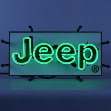 "Jeep" Green Junior Neon Wall Sign Fits Willys Accessory