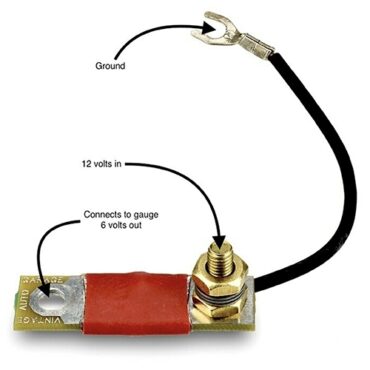 12 Volt to 6 Volt Oil, Gas or Temp Gauge Voltage Reducer Fits 41-71 Jeep & Willys